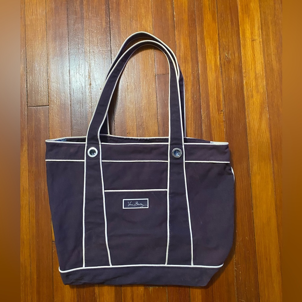 Vera Bradley Large Canvas Zipper Tote Bag
